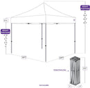 10x10 ALUMIX Pop up Canopy Tent Market Canopy with Weight Bags