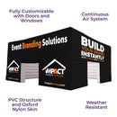 Abri de cube gonflable personnalisé