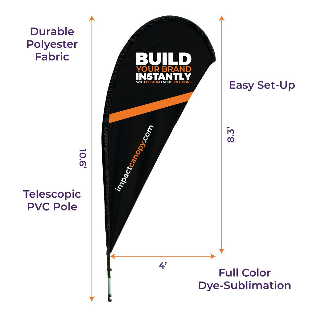 Custom Printed Blade Flag - Pacific