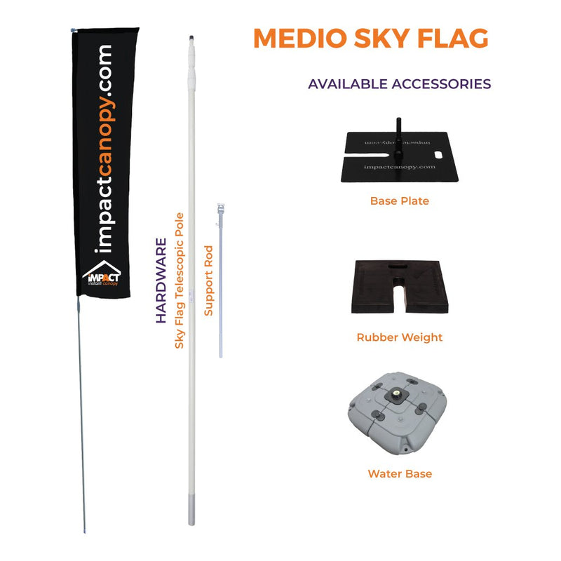 Custom Printed Sky Flag - 21'