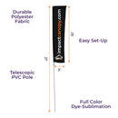 Drapeau ciel imprimé personnalisé - 21 '