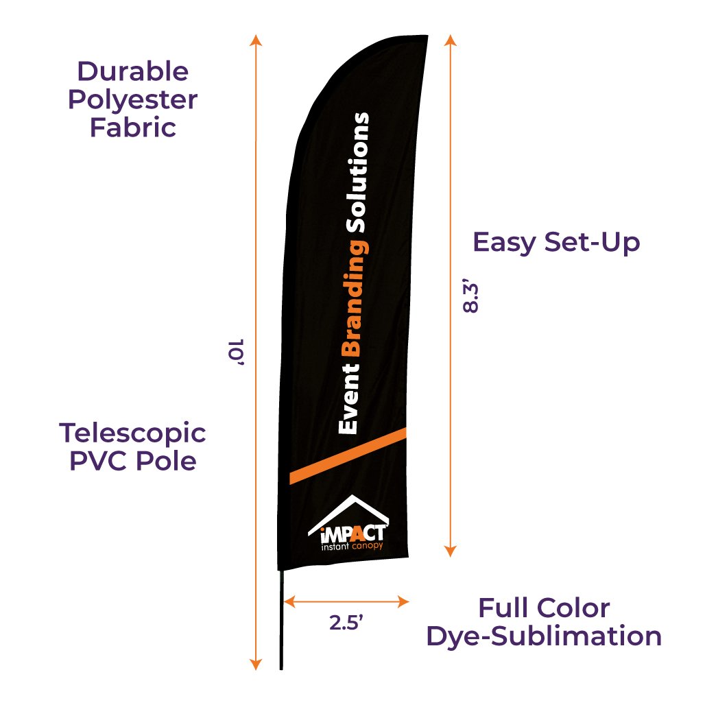 Custom Printed Wing Flag - Pacific