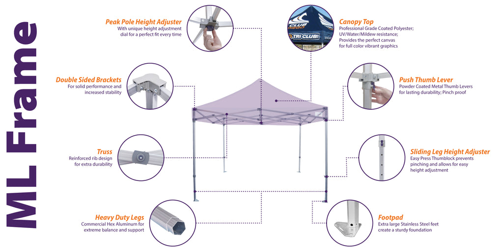 Construction - Caution Pop Up Canopy Kit