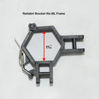 ML 10′ Rail Skirt Half Wall Hardware Bar Assembly