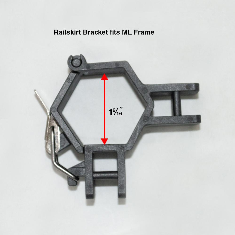 ML 10′ Rail Skirt Half Wall Hardware Bar Assembly