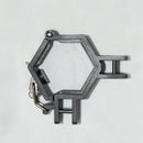 Ensemble de barres de quincaillerie à demi-jupe de rail 10 ′ - Taille d'impact M ou hexagone - 1 7/8 ″