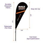Custom Printed Blade Flag - Pacific