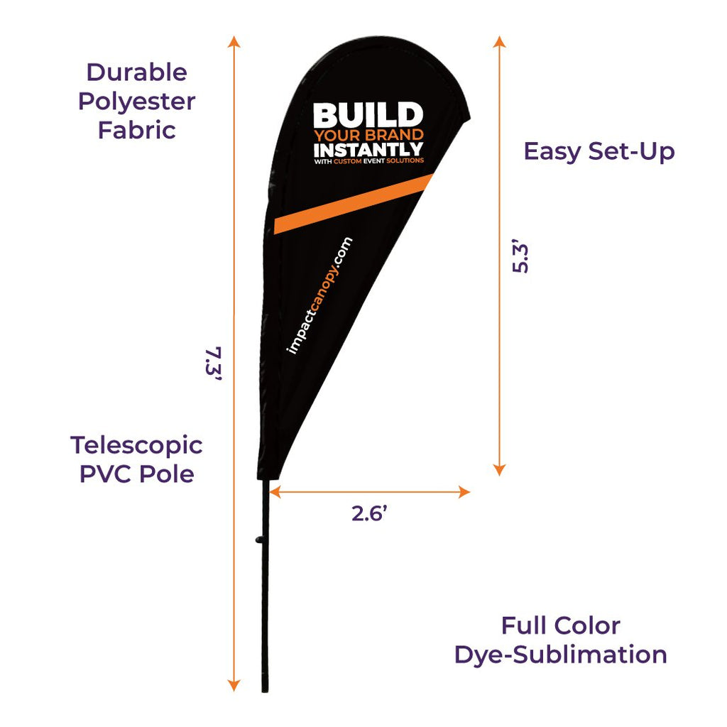 Custom Printed Blade Flag - Pacific