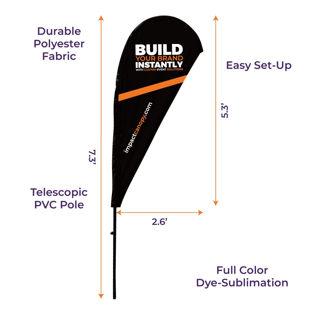 Custom Printed Blade Flag - Pacific