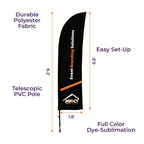 Custom Printed Wing Flag - Pacific