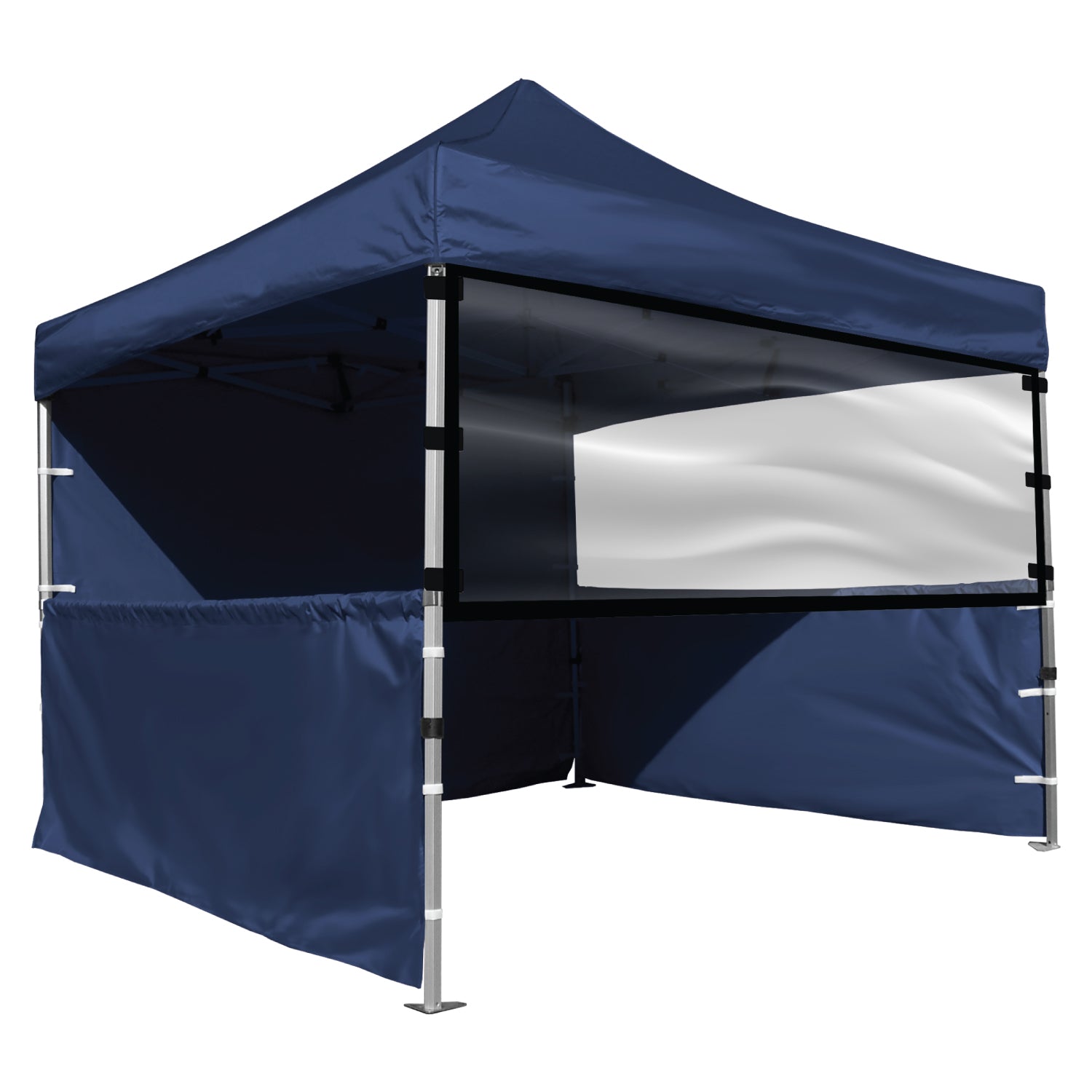 10' Transparent Clear 46" Half Wall