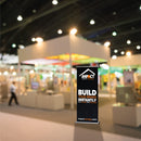 Banner de rollage rétractable personnalisé personnalisé 33 "x79" - sac de transport inclus