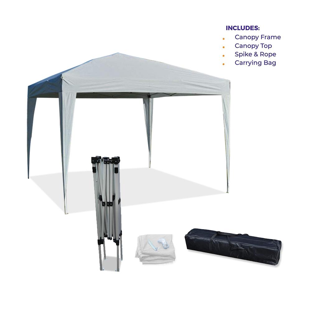10'x10' EZ Pop Up Canopy Outdoor Dressed Leg Wedding Party Tent Folding Gazebo