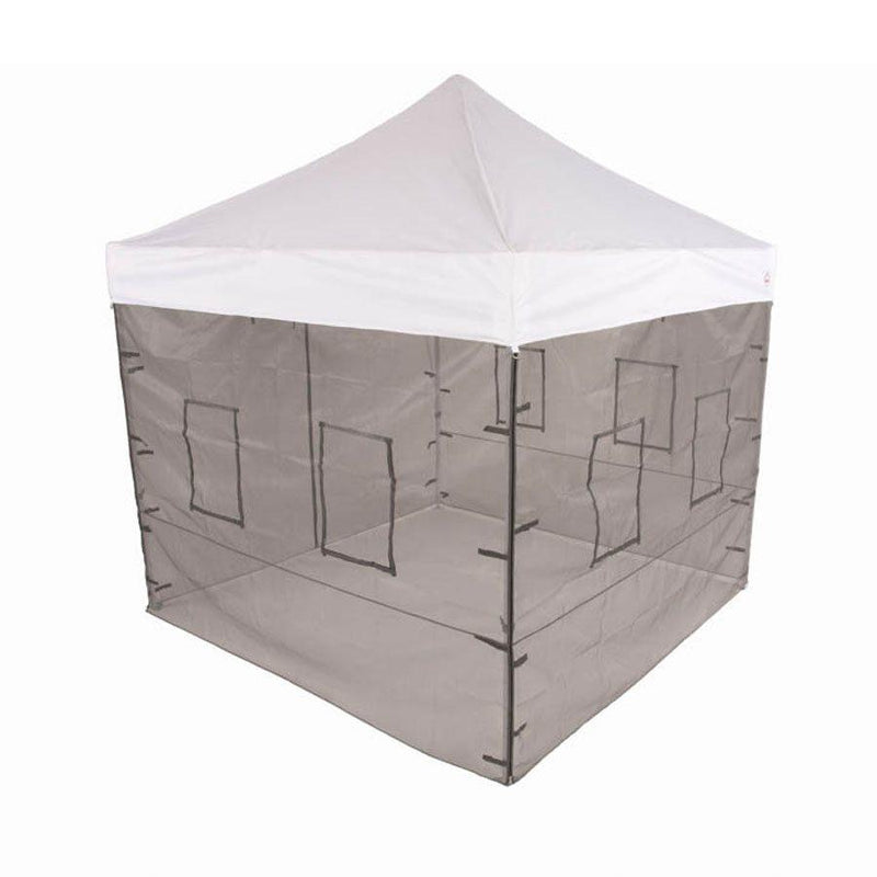 10x10 Pop up Canopy Tent with Food Service Vendor Sidewalls with Windows