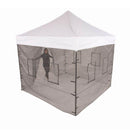 10x10 Pop up Canopy Tent with Food Service Vendor Sidewalls with Windows