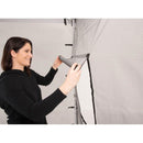 10x10 Pop up Canopy Tent with Food Service Vendor Sidewalls with Windows