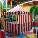 10x10 Pop up Carnival Canopy Tent Vendor Booth with Sidewall and Half Walls