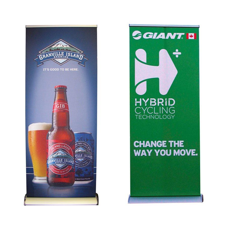 Custom Personalized Retractable Roll up Banner 33"x79" - Carry Bag Included