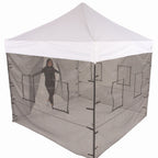 10x10 pop up up up oling Service Mesh Sidears avec fenêtres (murs uniquement)