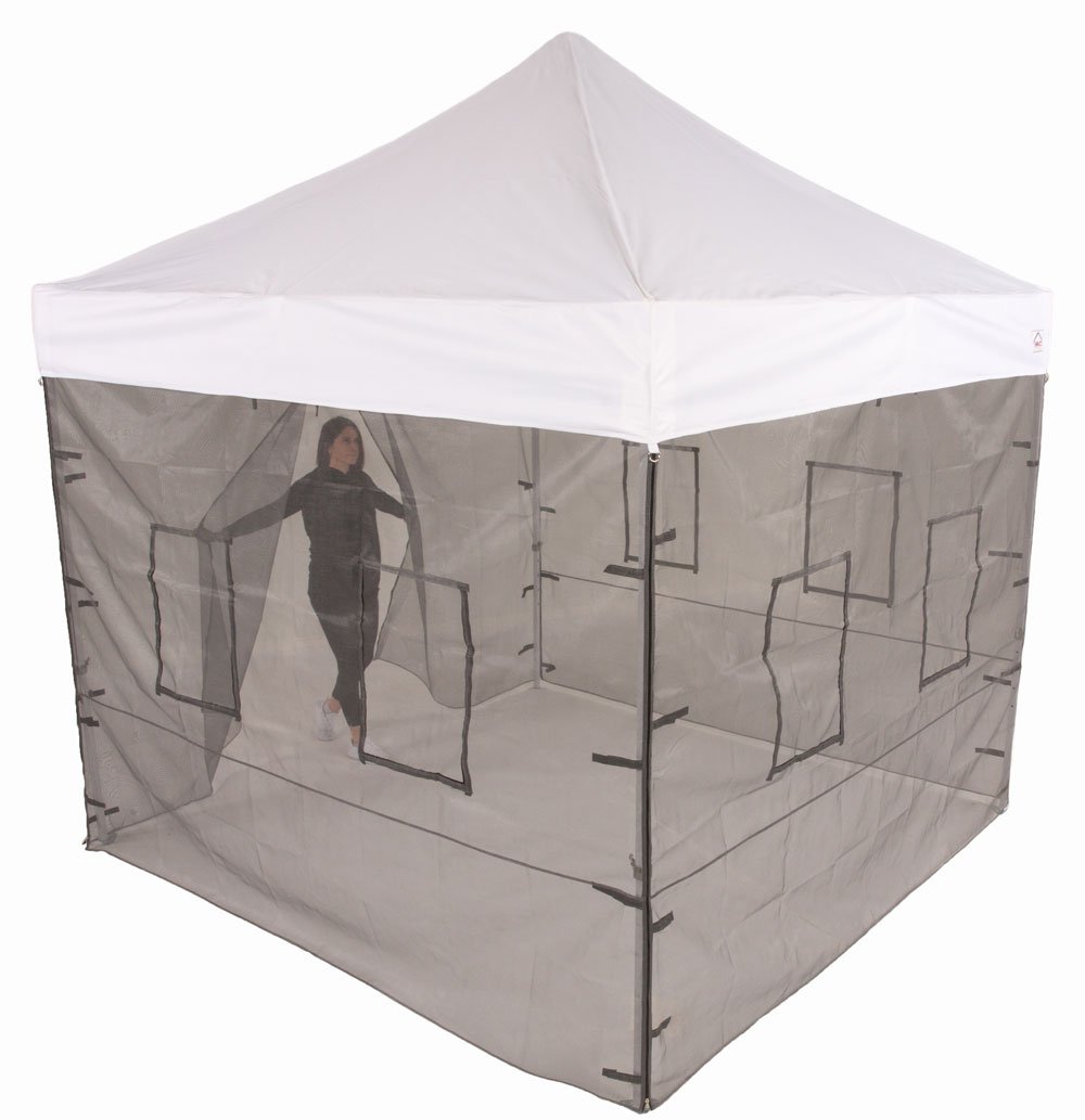 10x10 pop up up up oling Service Mesh Sidears avec fenêtres (murs uniquement)