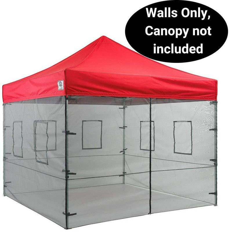 10x10 Pop up Canopy Food Service Mesh Sidewalls with Windows (WALLS ONLY)